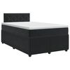 vidaXL Boxspring &aacute;gy matraccal fejt&aacute;ml&aacute;val Fekete 120 x 190 cm B&aacute;rsony