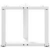 vidaXL 2 db feh&eacute;r, T-alak&uacute; doh&aacute;nyz&oacute;asztal l&aacute;b 50x25x(42-43) cm ac&eacute;l doh&aacute;nyz&oacute;asztal l&aacute;b