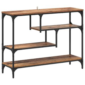 vidaXL Konzolasztal &Ouml;reg fa 100 x 30 x 75 cm Szerelt fa