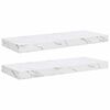 vidaXL Falpolc 2 db Feh&eacute;r m&aacute;rv&aacute;ny 60 x 23,5 x 3,8 cm Szerelt Fa
