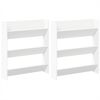 vidaXL 2 db feh&eacute;r forg&aacute;cslap fali cipősszekr&eacute;ny 80 x 18 x 90 cm