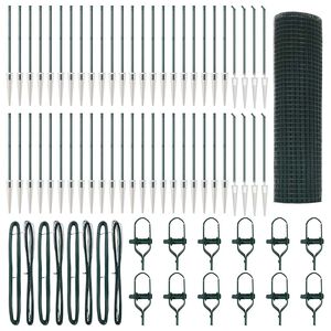 vidaXL Hevederes dr&oacute;tker&iacute;t&eacute;s t&uuml;sk&eacute;kkel 100 x 0,8 m PVC-bevonatos Ac&eacute;l