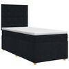 vidaXL Boxspring &aacute;gy matraccal fejt&aacute;ml&aacute;val Fekete 100 x 200 cm Sz&ouml;vet