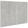 vidaXL betonsz&uuml;rke szerelt fa &aacute;gyfejt&aacute;mla 120x1,5x80 cm