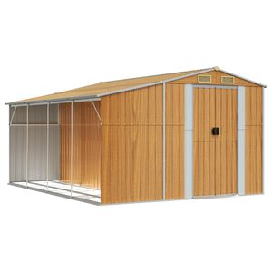 vidaXL vil&aacute;gosbarna horganyzott ac&eacute;l kerti f&eacute;szer 277 x 365,5 x 179 cm