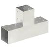 vidaXL T alak&uacute; horganyzott f&eacute;m oszloptart&oacute; 81 x 81 mm