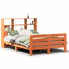vidaXL viaszbarna t&ouml;m&ouml;r fenyőfa &aacute;gy matrac n&eacute;lk&uuml;l 150 x 200 cm