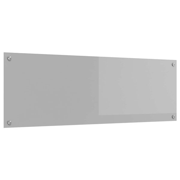 vidaXL Konyhai splashback Világosszürke 120 x 40 x 0,6 cm edzett üveg