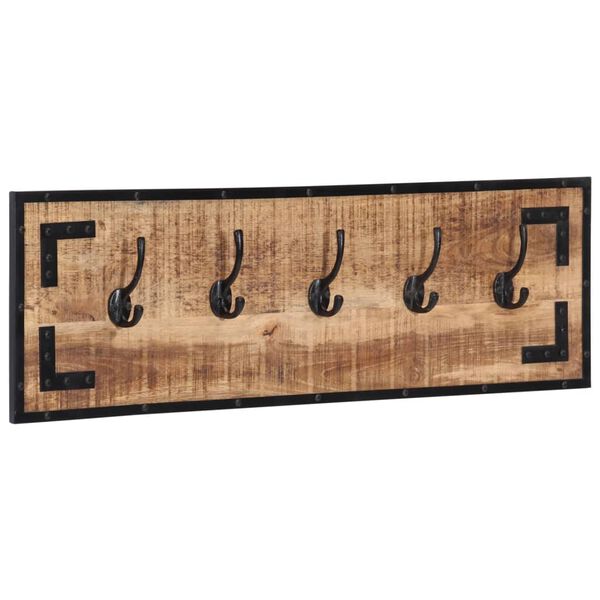 vidaXL 2 db t&ouml;m&ouml;r nyers mang&oacute;fa fogas 80 x 8 x 25 cm