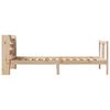vidaXL tömör fenyőfa ágykeret fejtámlával 90 x 190 cm