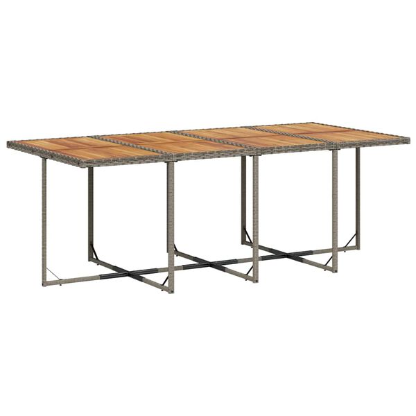 vidaXL 13 r&eacute;szes sz&uuml;rke polyrattan kerti &uuml;lőgarnit&uacute;ra p&aacute;rn&aacute;kkal