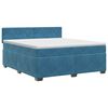 vidaXL Boxspring &aacute;gy matraccal S&ouml;t&eacute;t k&eacute;k 140 x 200 cm B&aacute;rsony