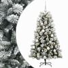 vidaXL Mű zsan&eacute;ros kar&aacute;csonyfa g&ouml;mb&ouml;kkel 150 cm 150 LED Meleg feh&eacute;r