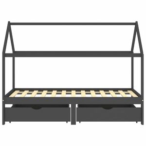 vidaXL fi&oacute;kos s&ouml;t&eacute;tsz&uuml;rke t&ouml;m&ouml;r fenyőfa gyerek&aacute;gykeret 90 x 200 cm