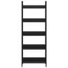 vidaXL 5 szintes fekete szerelt fa k&ouml;nyvespolc 60 x 27,6 x 158,5 cm