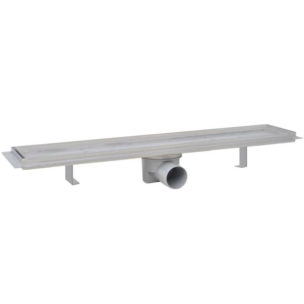 vidaXL 2 db line&aacute;ris rozsdamentes ac&eacute;l zuhany lefoly&oacute; 630 x 140 mm