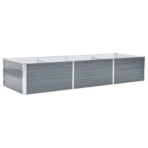vidaXL sz&uuml;rke horganyzott ac&eacute;l kerti magas&aacute;gy&aacute;s 240 x 80 x 45 cm