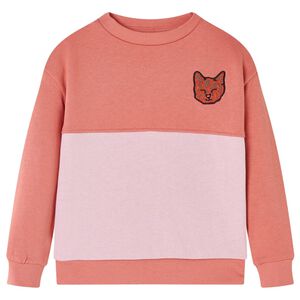 vidaXL Gyerek pul&oacute;ver Colour Block Pink 104