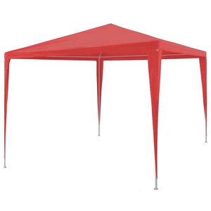 vidaXL Partys&aacute;tor Piros 300 x 300 x 255 cm PE &eacute;s ac&eacute;l