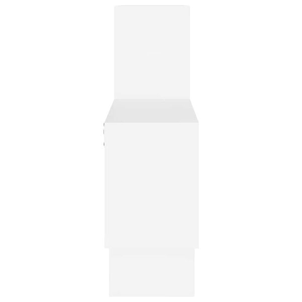 vidaXL autó alakú fehér szerelt fa fali polc 82 x 15 x 51 cm