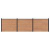 vidaXL Ker&iacute;t&eacute;selem 3 db 526 x 146 cm WPC &eacute;s Alum&iacute;nium Barna