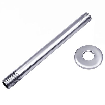 vidaXL ezüstszínű kerek rozsdamentes acél zuhanytartókar 20 cm
