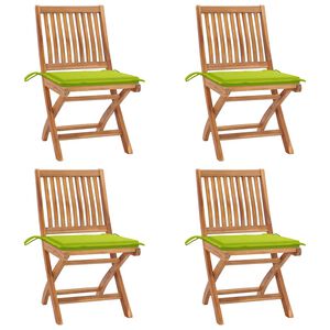 vidaXL 4 db &ouml;sszecsukhat&oacute; t&ouml;m&ouml;r t&iacute;kfa kerti sz&eacute;k p&aacute;rn&aacute;kkal