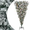 vidaXL Felford&iacute;tott Műfenyő Kar&aacute;csonyf&aacute; 150 cm 150 LED Meleg feh&eacute;r