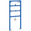 vidaXL F&uuml;rdőszoba Fali T&aacute;mogat&aacute;s K&eacute;k 50 x 3 x 112 cm