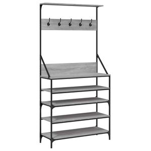 vidaXL sz&uuml;rke sonoma ruhafogas cipőpolccal 90 x 34 x 184 cm