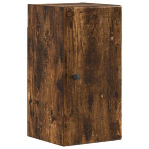 vidaXL F&uuml;rdőszobai faliszekr&eacute;ny BREDA F&uuml;st&ouml;s T&ouml;lgy 30 x 31 x 59 cm