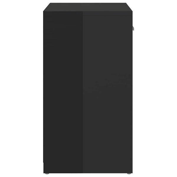 vidaXL magasf&eacute;nyű fekete szerelt fa cipőt&aacute;rol&oacute; pad 94,5 x 31 x 57 cm