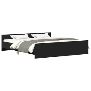 vidaXL fekete &aacute;gykeret fej- &eacute;s l&aacute;bt&aacute;ml&aacute;val 200 x 200 cm