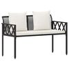 vidaXL K&uuml;lt&eacute;ri padok 2 -Seater 116 x 56 x 75 cm polirattan