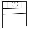 vidaXL fekete f&eacute;m csere fejt&aacute;mla 90 cm