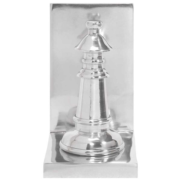 vidaXL K&ouml;nyvt&aacute;maszok 2 pcs Ez&uuml;st 11 x 12 x 19,5 cm Alum&iacute;nium