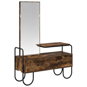 vidaXL &Ouml;lt&ouml;zk&ouml;dőasztal F&uuml;st&ouml;s T&ouml;lgy 100 x 36,5 x 136 cm Szerelt Fa
