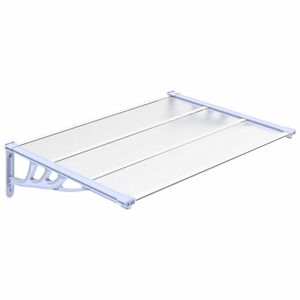 vidaXL sz&uuml;rke &eacute;s &aacute;tl&aacute;tsz&oacute; polikarbon&aacute;t ajt&oacute;előtető 122 x 90 cm