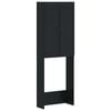 vidaXL WC Szekr&eacute;ny EDE Fekete 66 x 25,5 x 190 cm Szerelt Fa