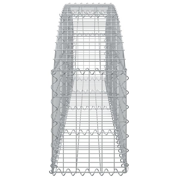 vidaXL &iacute;ves horganyzott vas gabion kos&aacute;r 200x30x40/60 cm