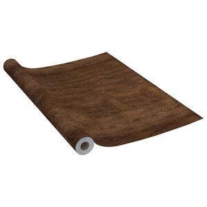 vidaXL s&ouml;t&eacute;t t&ouml;lgysz&iacute;nű &ouml;ntapad&oacute; PVC b&uacute;torf&oacute;lia 500 x 90 cm