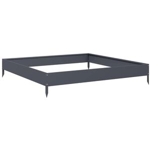 vidaXL antracitsz&uuml;rke ac&eacute;l kerti magas&aacute;gy&aacute;s 100 x 100 x 18,5 cm