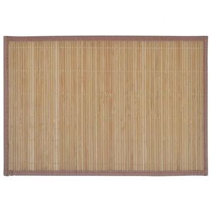 6 db bambusz al&aacute;t&eacute;t 30 x 45 cm barna