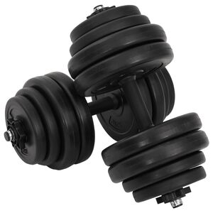 vidaXL egykezes s&uacute;lyz&oacute;k 2 x 15 kg