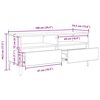 vidaXL TV szekr&eacute;ny &Ouml;reg fa 100 x 34,5 x 44,5 cm Műszaki fa &eacute;s vas