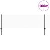 vidaXL Ker&iacute;t&eacute;s oszlopokkal Sz&uuml;rke 0,6 x 100 m Ac&eacute;l &eacute;s PVC