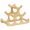 vidaXL bambusz bortart&oacute; 6 palackhoz 35 x 18 x 25,5 cm
