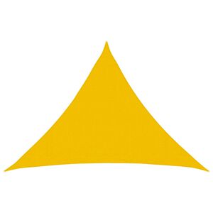vidaXL Napernyő V&aacute;szon 7 x 5 x 5 m HDPE H&aacute;romsz&ouml;gű S&aacute;rga