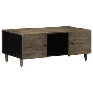 vidaXL vil&aacute;gossz&uuml;rke t&ouml;m&ouml;r mang&oacute;fa doh&aacute;nyz&oacute;asztal 100x54x40 cm