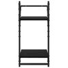 vidaXL Fali polc készlet 6 pcs Fekete tölgy 100 x 25 x 30 cm Faanyag